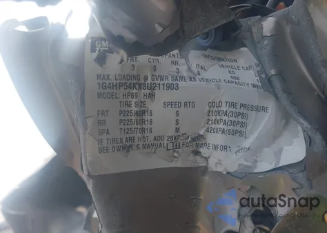 2003 Buick Lesabre Custom z USA, uszkodzony, nr VIN 1G4HP54KX3U211903